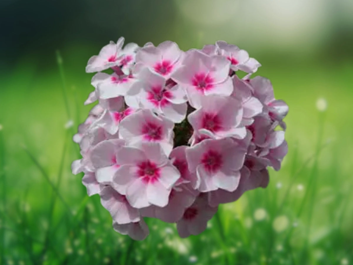 50 Seeds Phlox Drummondii Mix White Pink Bicolor Annual Flower Pollinator Friendly
