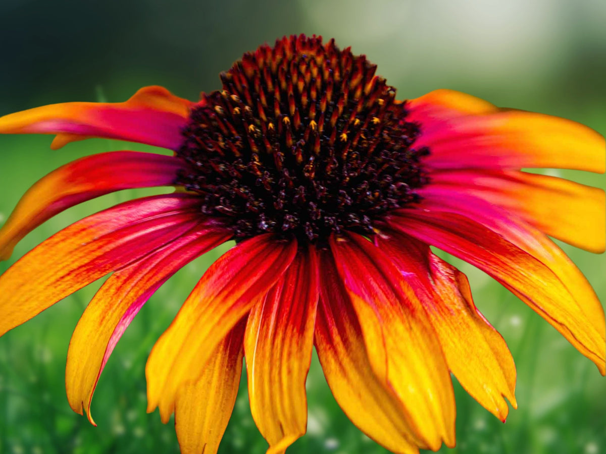 50 Seeds Echinacea 'Fiery Meadow' Coneflower Perennial Red Orange Blooms Drought Tolerant Pollinator Attractor