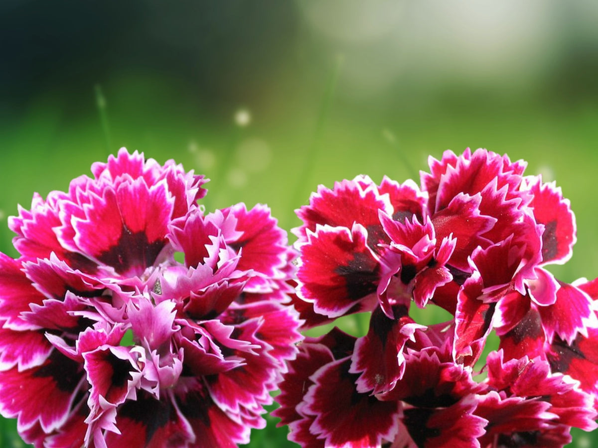 100 Black Cherry Carnation Seeds Fragrant Dianthus Caryophyllus Hardy Perennial Deep Red Bloom