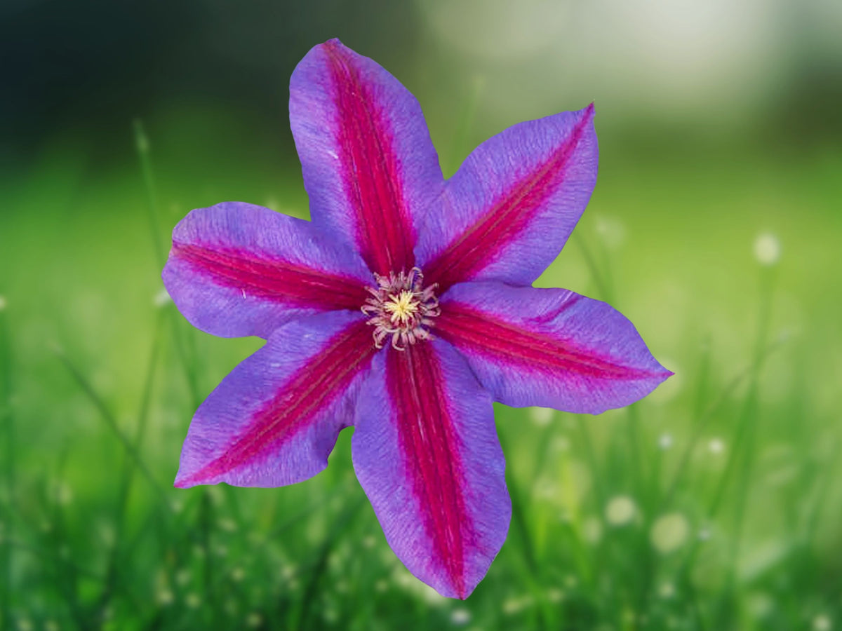 25 Seeds Purple Red Clematis Climbing Vine Perennial Large Blooms Trellis Fence Garden Patio Plant
