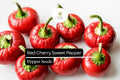 Red Cherry Sweet Pepper Seeds - Heirloom Capsicum annuum, 250mg