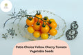 Yellow Cherry Tomato Seeds - Patio Choice Heirloom, Sweet & Compact (100 Seeds)
