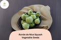 25 Ronde de Nice Squash Seeds - Heirloom Round Zucchini for Planting