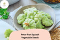 25 Peter Pan Squash Seeds - Heirloom Green Scallop Patty Pan Summer Squash