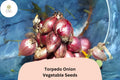 500 Torpedo Onion Seeds - Heirloom Italian Red Onion