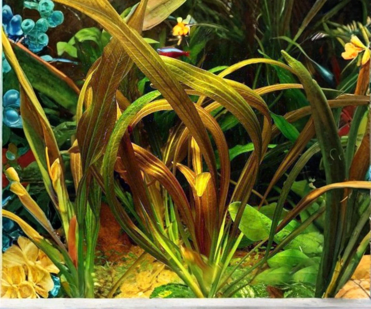 Amazon Sword Red Rubin Live Aquarium Plant Echinodorus Freshwater Background Easy Care