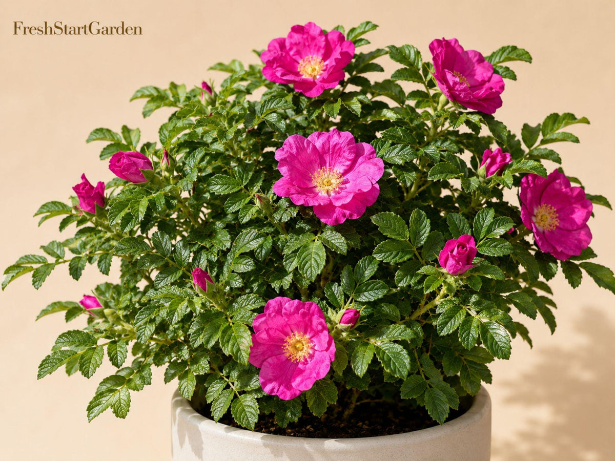 Rugosa Rose Bush Seedlings – Fragrant Rosa rugosa Shrub for Planting