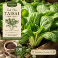Pak Choi Taisai Seeds - Heirloom Asian Greens, Non-GMO (100 Seeds)
