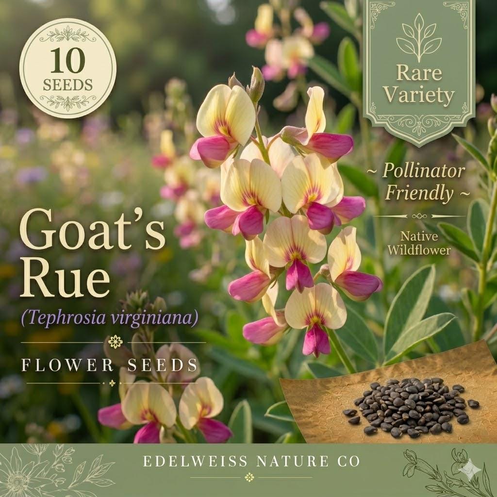 Tephrosia Virginiana Seeds – 10 Goat's Rue Native Prairie Legume Pink Wildflower