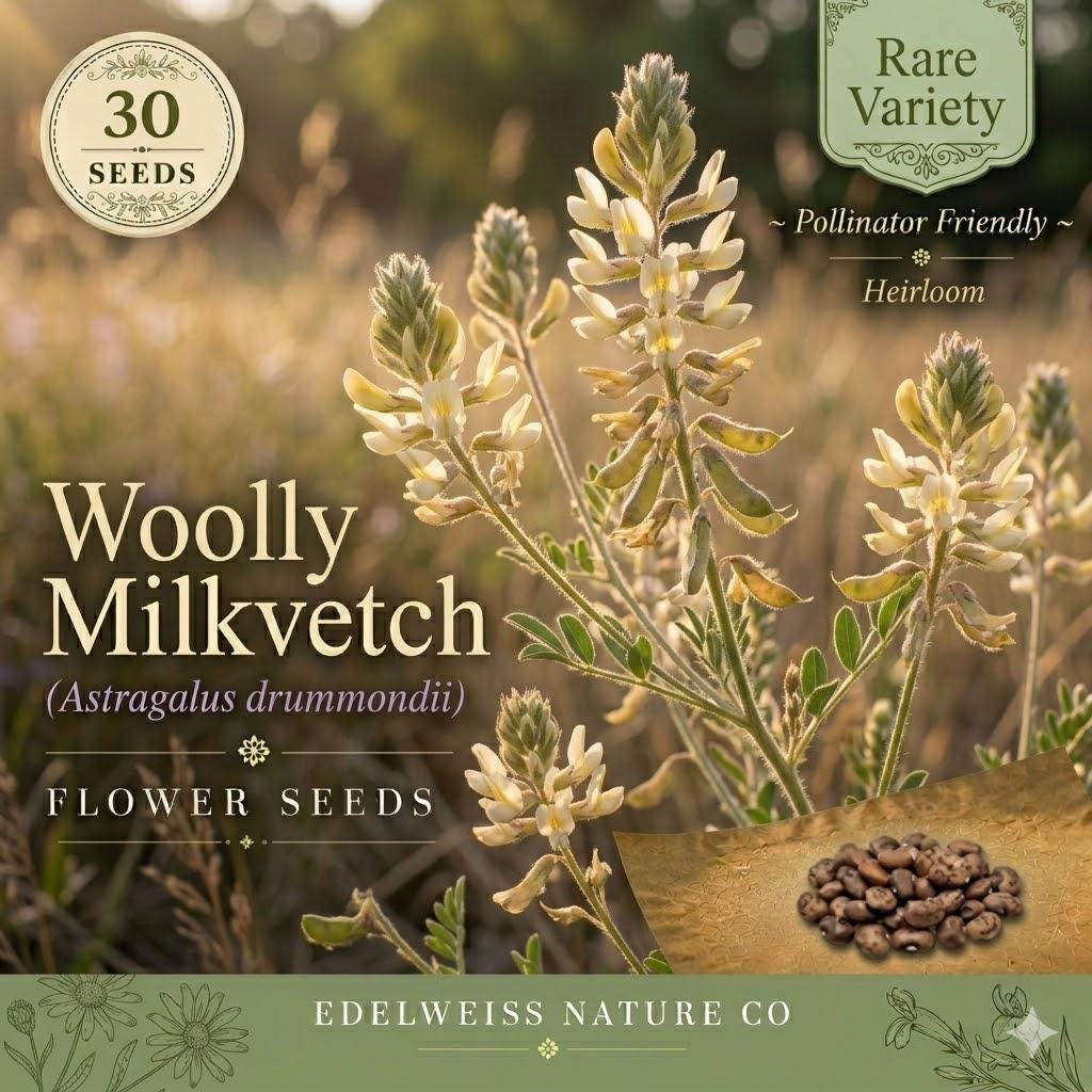Astragalus Drummondii Seeds – 30 Woolly Milkvetch Native Prairie Legume
