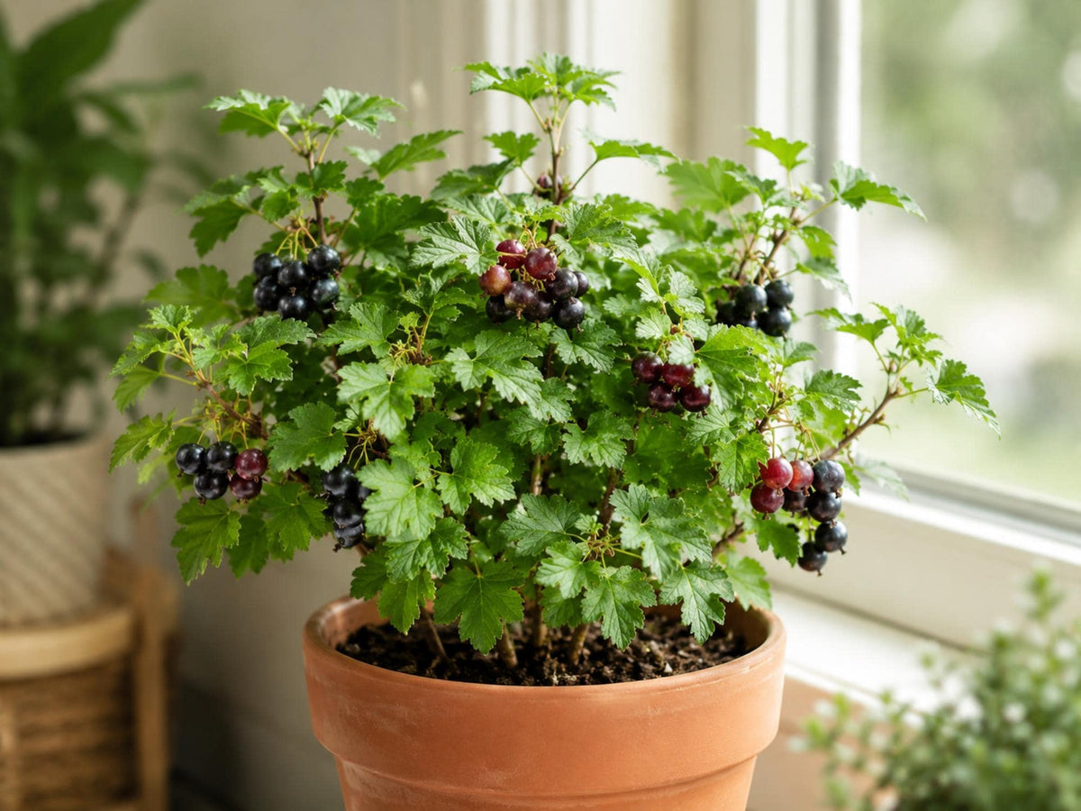 Jostaberry Live Plant – Ribes nidigrolaria Edible Berry Shrub, Zones 3-8