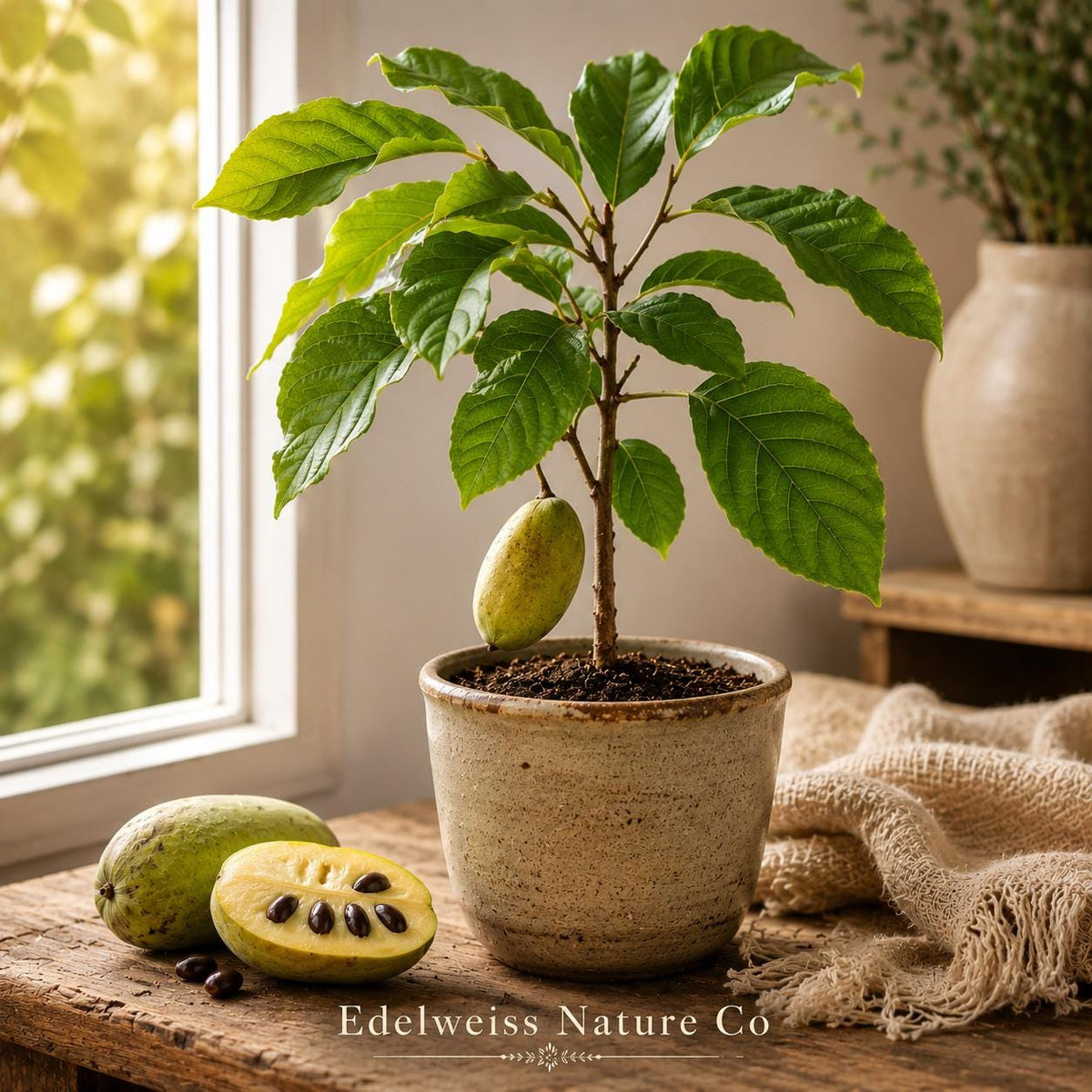 1 Pawpaw Tree Bare Root | Asimina triloba Native Fruit Tree for Backyard Orchard