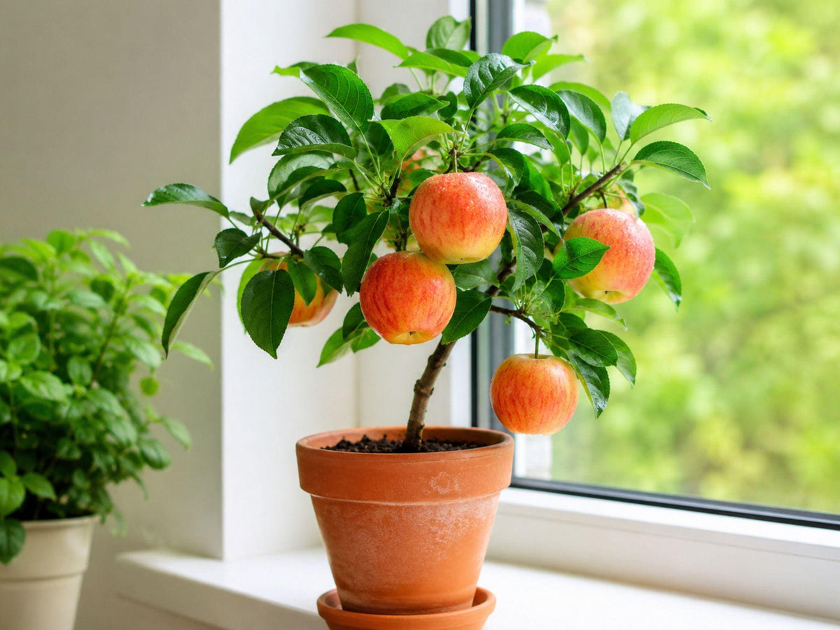 1 Gala Apple Tree – Grafted Fruit Tree in Gallon Pot, 3 Ft Tall Malus domestica