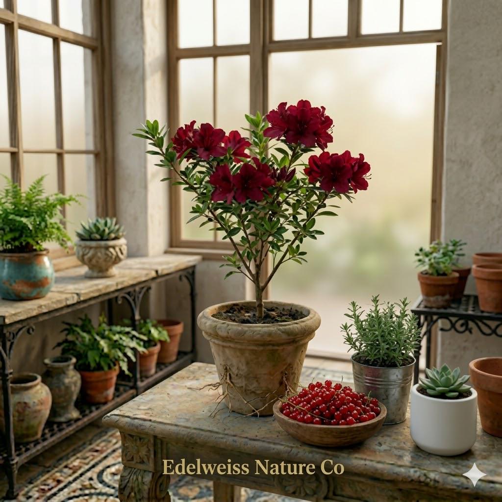 Encore Autumn Fire Azalea Plant – Deep Red Repeat Blooming Shrub