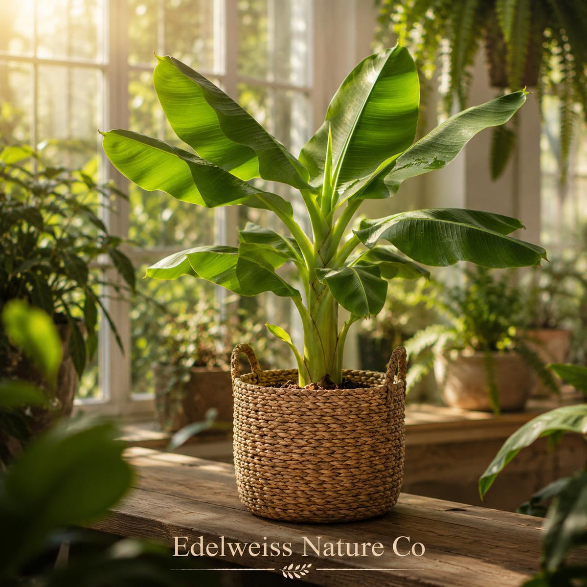 Dwarf Orinoco Banana Plant - Live Rooted Starter for Tropical Gardens
