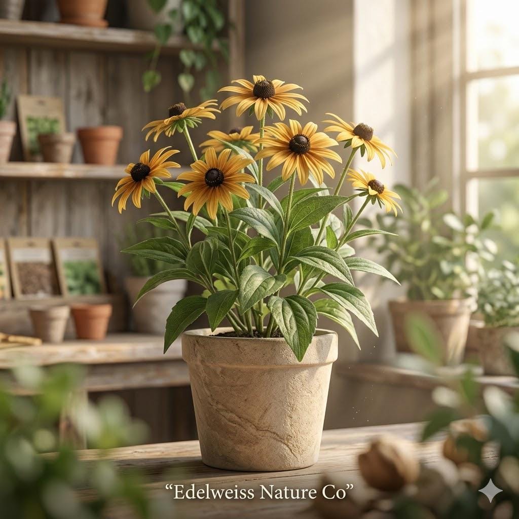 3 Black Eyed Susan Bare Root Plants | Rudbeckia Wildflower Perennial | Yellow Pollinator Garden Flower