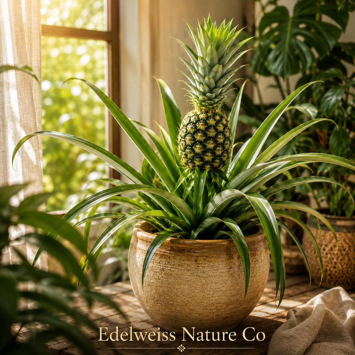 5 Florida Special Pineapple Plants | Live Starter Fruit Ananas Comosus Tropical Garden