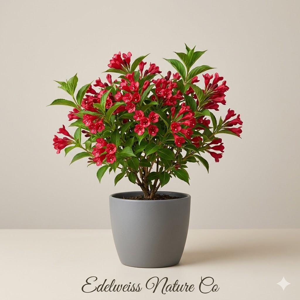 Weigela Florida Bare Root Shrub – Red Flowering Ornamental Bush for Pollinator Gardens