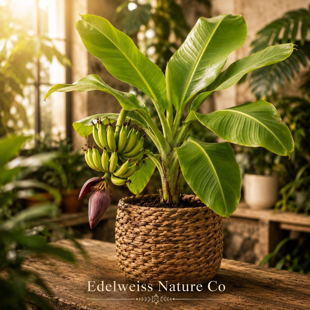 3 Truly Tiny Banana Starter Plants | Musa acuminata Dwarf Tropical Edible 3-Pack