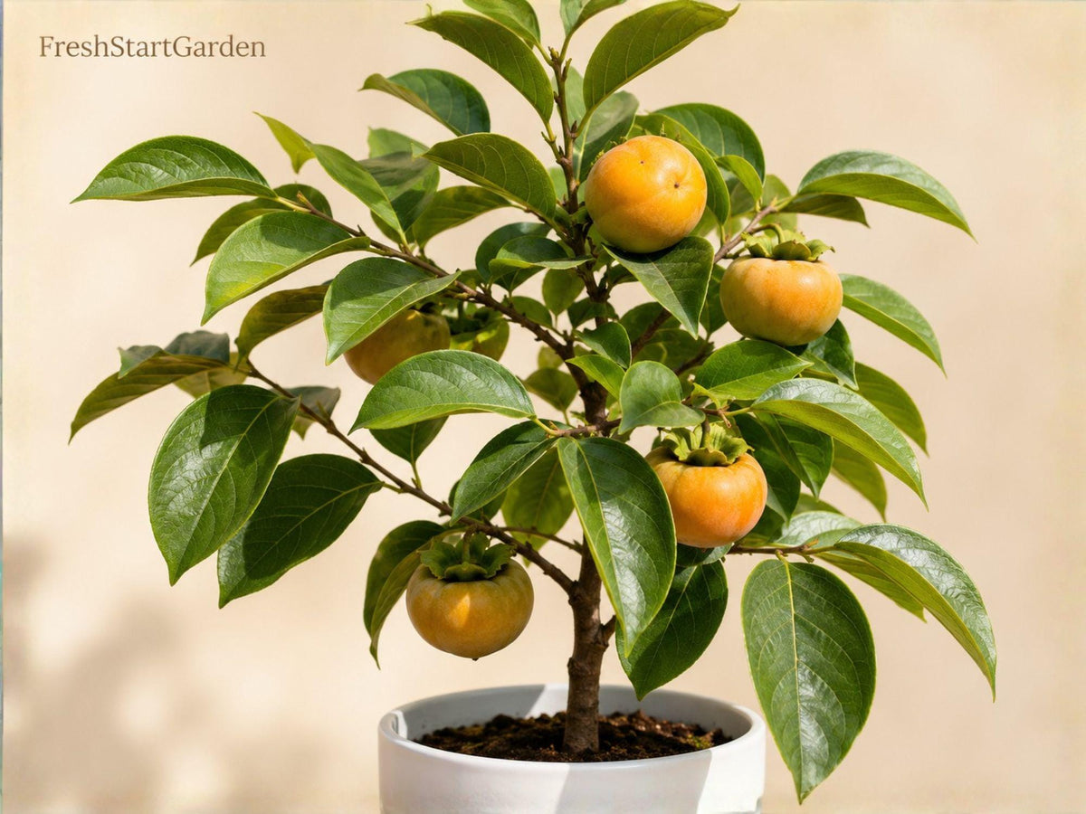 5 Native Persimmon Bare Root Trees 6-12 Inches Diospyros virginiana Edible Shade Tree