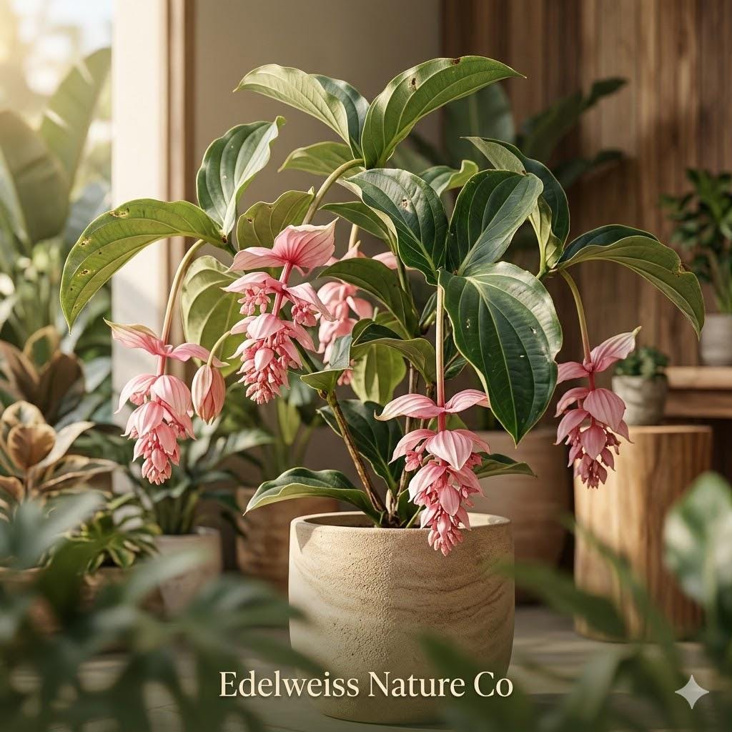 Royal Chandelier Medinilla Magnifica Starter Plant | Rare Tropical Flowering Houseplant
