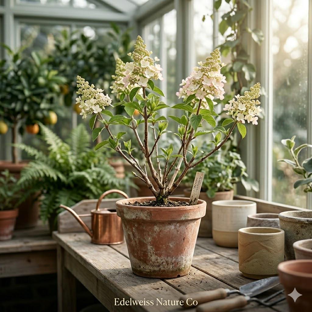 PeeGee Hydrangea Live Shrub | Panicle Flower Plant Bare Root Starter 6-12"