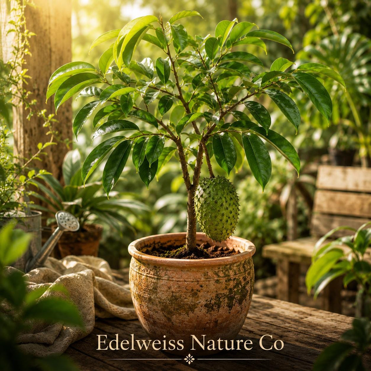 Soursop Tree Starter Plant | Annona muricata Tropical Edible Fruit Tree