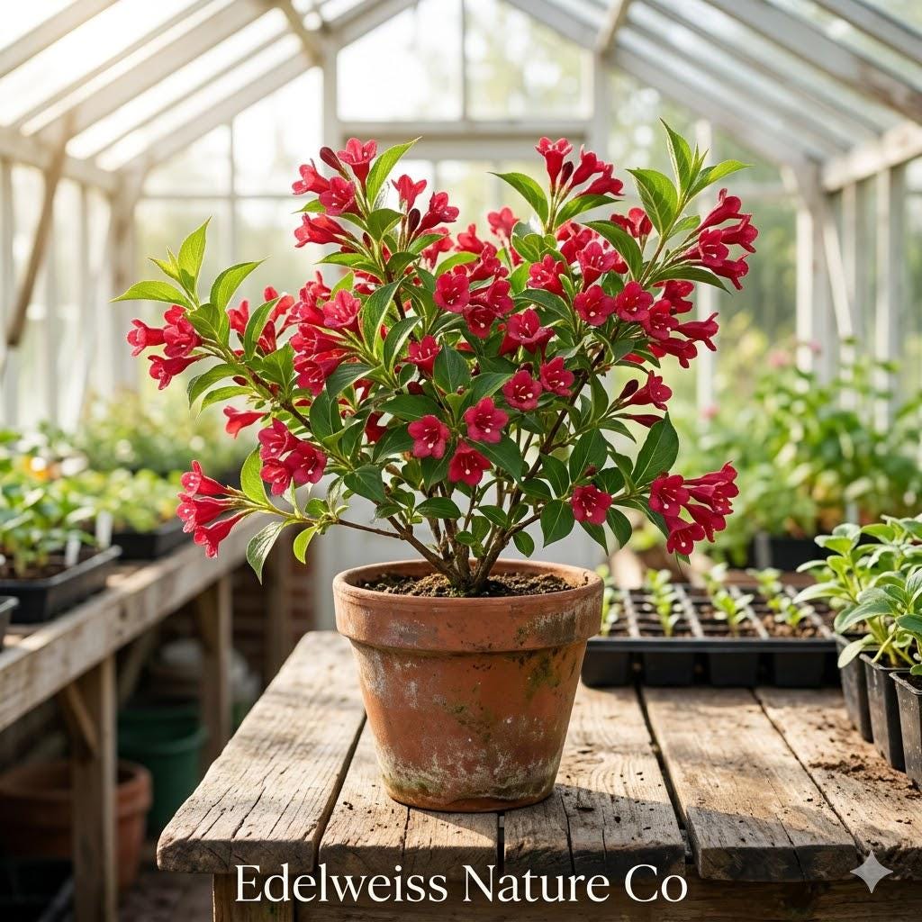 3 Red Weigela Shrubs | Weigela florida Flowering Plant (Bare Root)