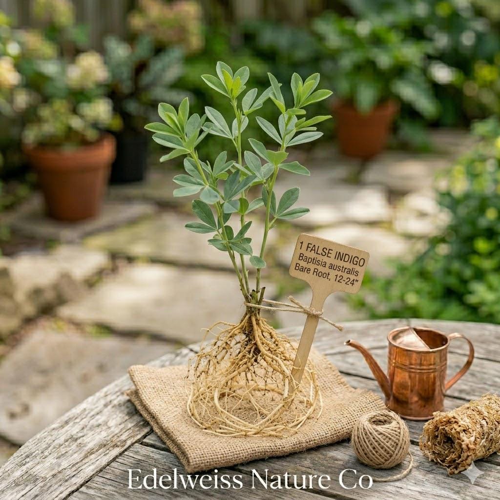 1 Baptisia False Indigo Bare Root Perennial | Native Wildflower Pollinator Plant