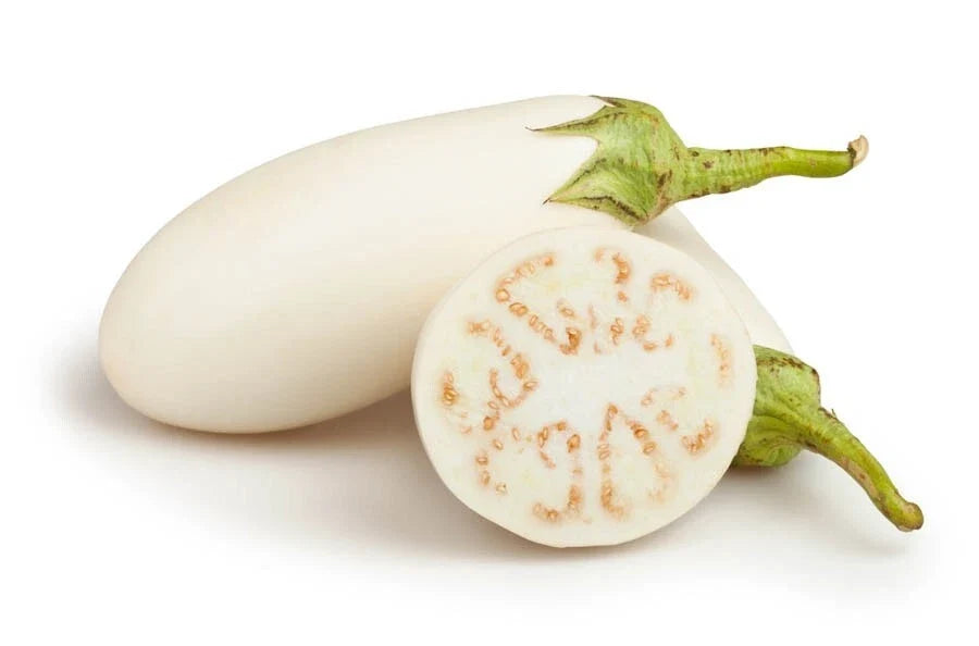Casper White Eggplant Seeds - 50+ Heirloom Organic Non-GMO - Rare Vegetable Seeds for Home Garden