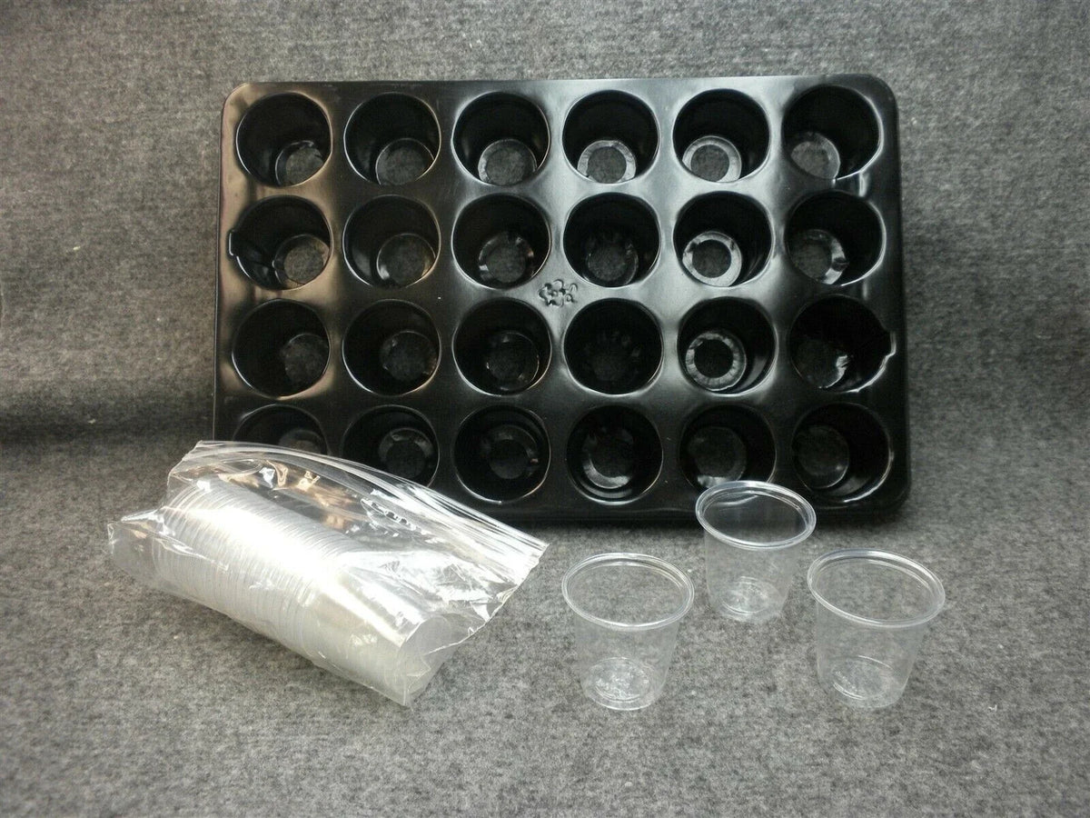 Super Sprouter Cups - 50 Count Seedling Starter Trays for Leafy Greens - Hydroponic Grow System - AV Rel